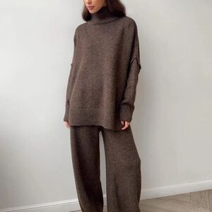 Collared Sweater Set